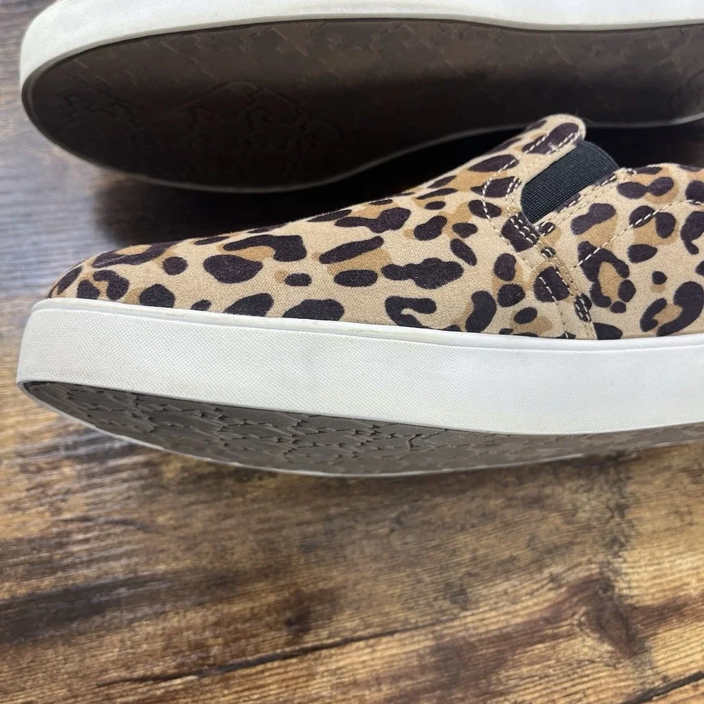 Dr. Scholls Leopard Print Loafers Size 8.5M Be Free Comfort Flats Slip On Casual
